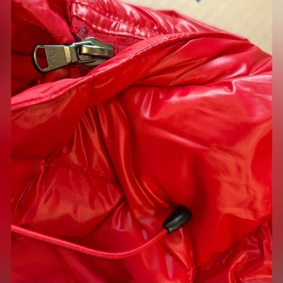 Polo Ralph Lauren 🔥 RL 2000 Red Gorham Glossed Down Quillted Puffer Jacket Coat - Picture 13 of 15